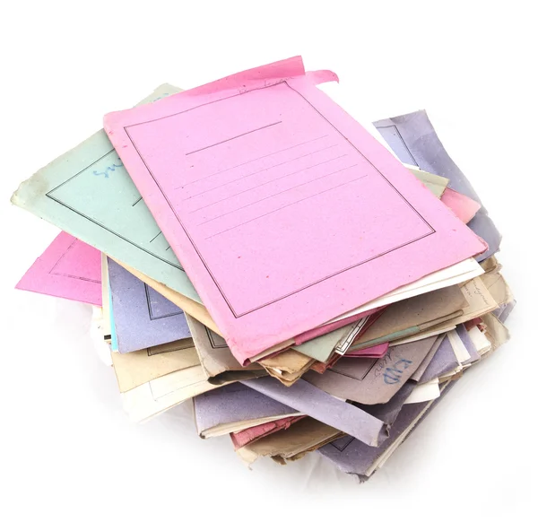 Stos folderów — Zdjęcie stockowe