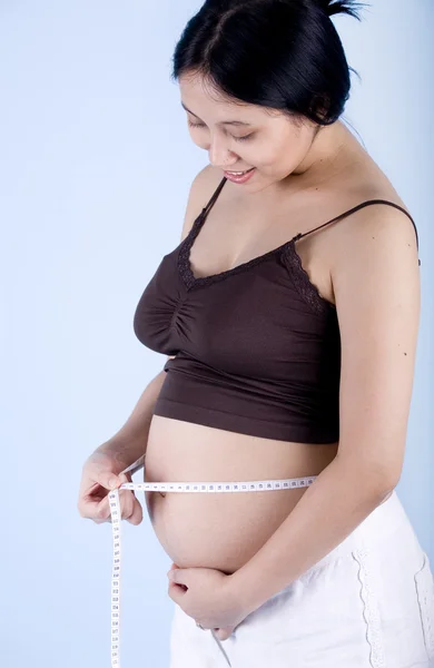 Graviditet mätning — Stockfoto