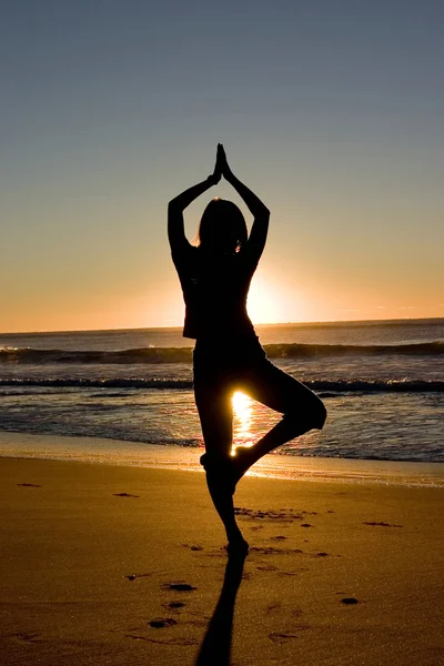 Etkinlik: Yoga gündoğumu — Stok fotoğraf