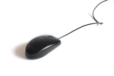 izole siyah mouse