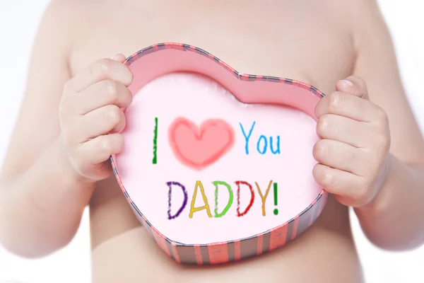 Ti voglio bene papà. — Foto Stock