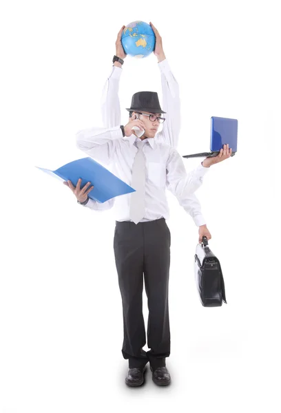 Busy Businessman — Stock Photo, Image