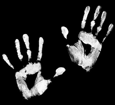 Hand print clipart