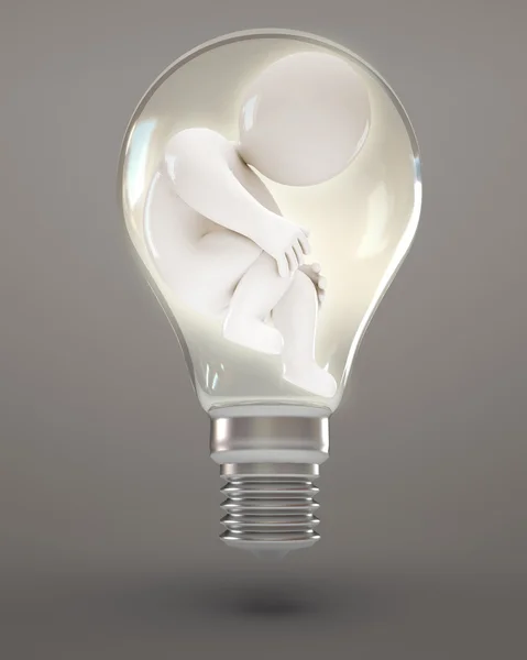 Embryo in der Lampe — Stockfoto