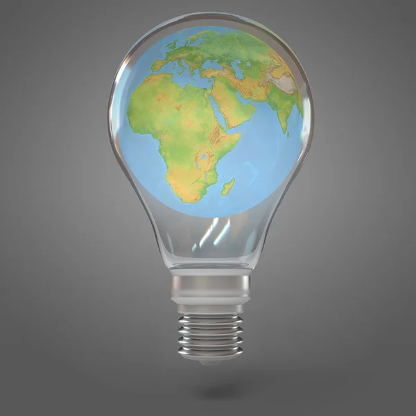 Lampe, Welt — Stockfoto