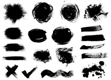 Dark blots clipart