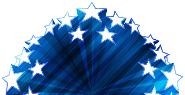 Stars on blue grunge — Stock Photo, Image