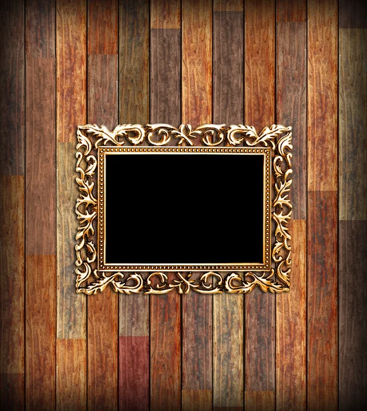 Empty golden frame — Stock Photo, Image