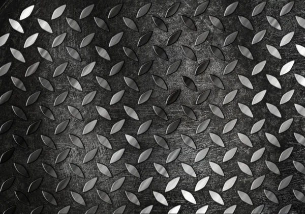 Diamont plate metal background — Stock Photo, Image