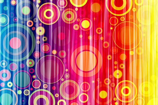 Kleurrijke kringen twee — Stockfoto