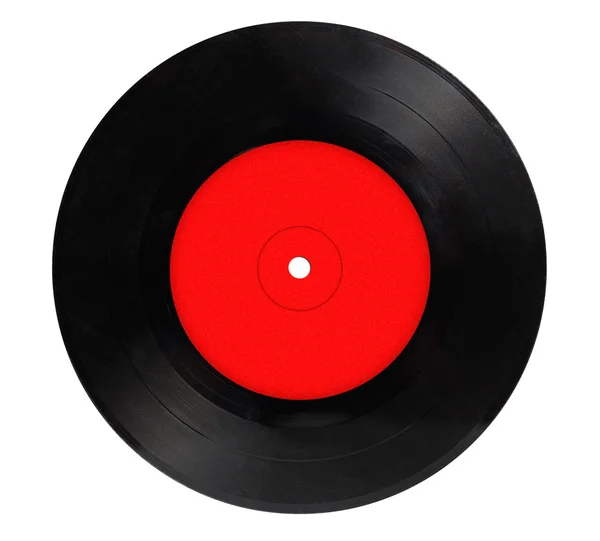 Vintage vinyl record geïsoleerd op witte achtergrond — Stockfoto