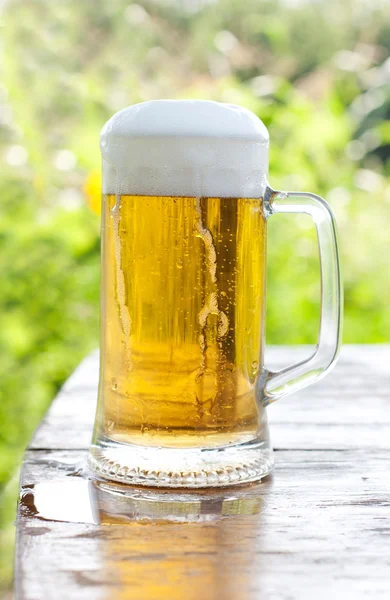 Три кружки пива — стоковое фото