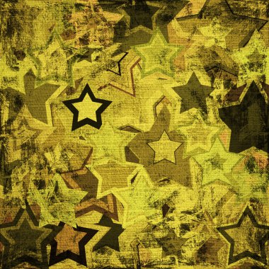 Grunge military stars clipart