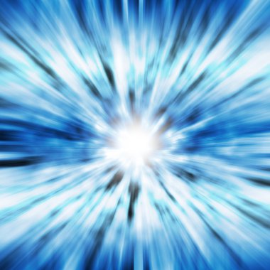 Blue lighting blast clipart