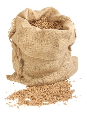 Sack of wheat grains clipart