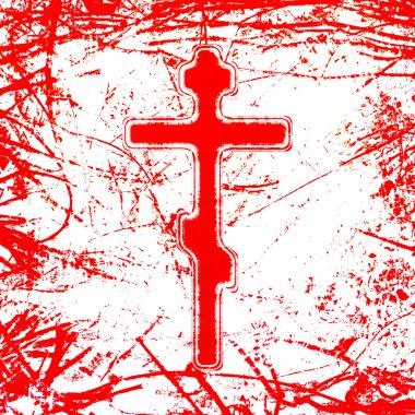 Bloody cross clipart