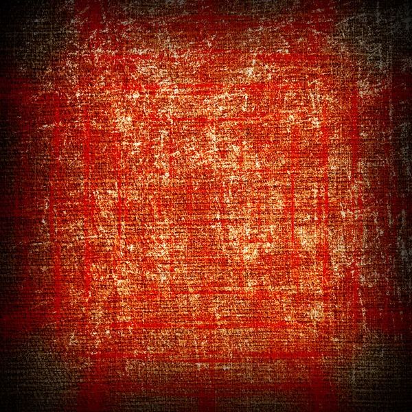 红色 grunge 画布 — 图库照片