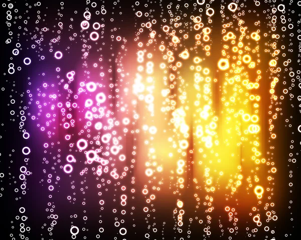 Glowing circles on colorful background — Stock Photo, Image