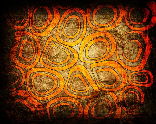 Orange Kreise Grunge Hintergrund — Stockfoto