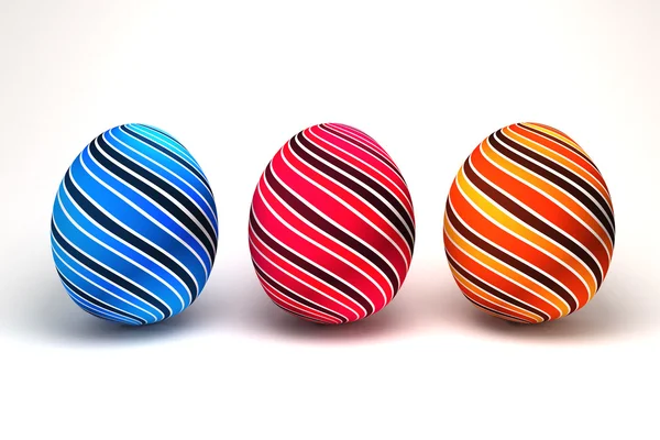 3D Πασχαλινά αυγά — Φωτογραφία Αρχείου