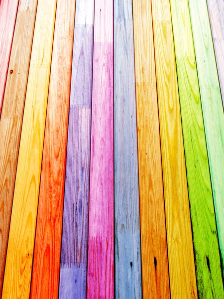 Planches de bois colorées — Photo