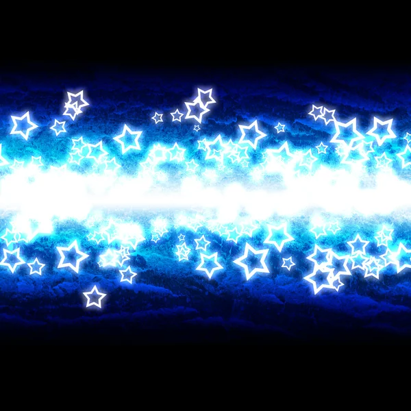 Estrelas no fundo azul — Fotografia de Stock