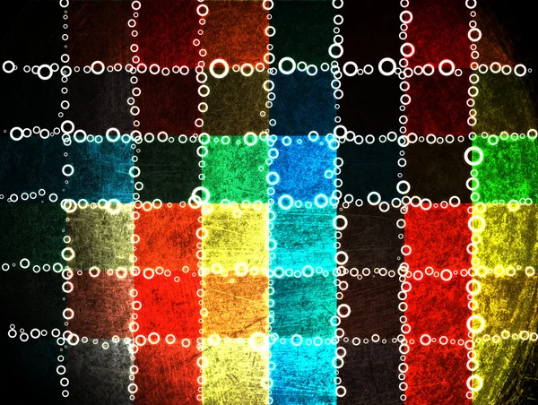 Colorido grunge checkered fundo — Fotografia de Stock