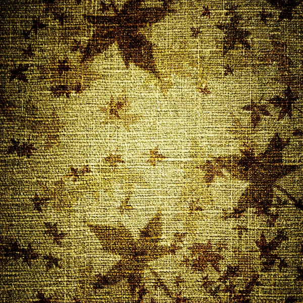 Grunge Blätter auf Leinwand — Stockfoto