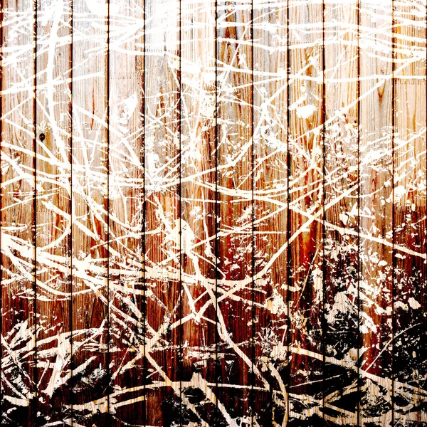 Holzzaun in weißer Farbe — Stockfoto