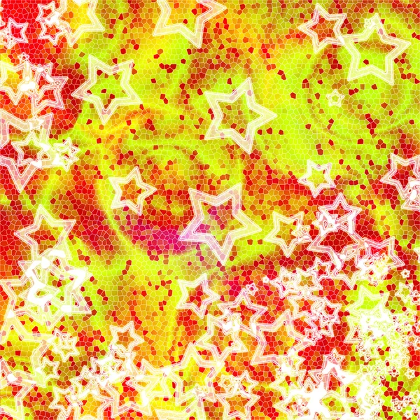 Estrelas mosaicas — Fotografia de Stock