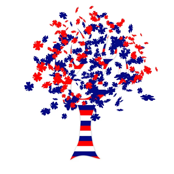 stock image Russian flag tree