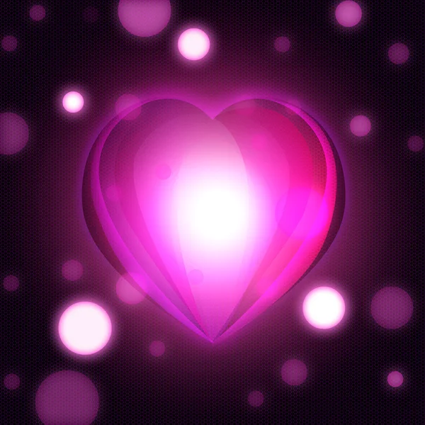 Coração brilhante — Fotografia de Stock
