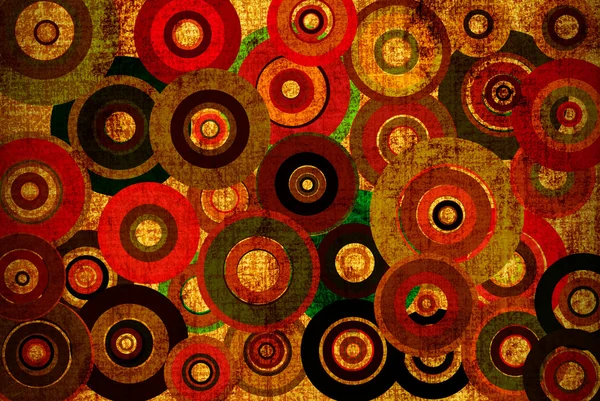 Grunge background with colorful circles — Stock Photo, Image