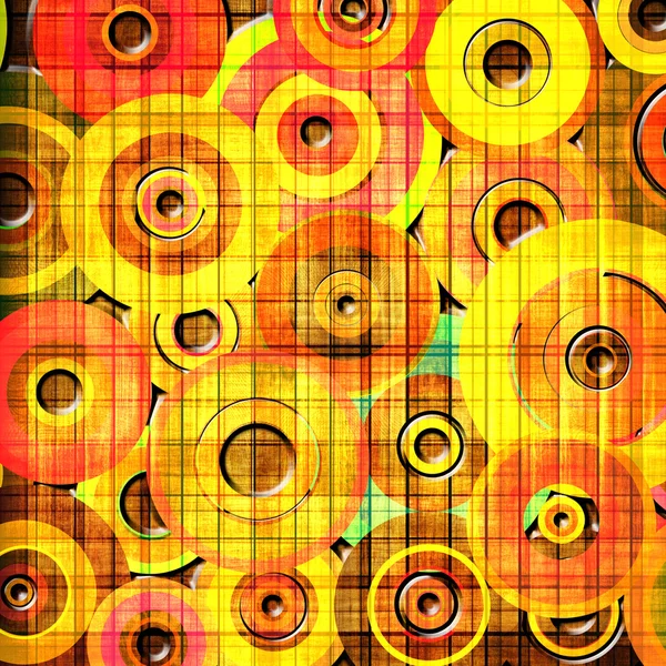 Fond grunge avec des cercles colorés — Photo