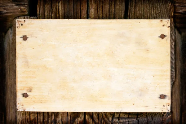 Telaio bianco su texture in legno — Foto Stock