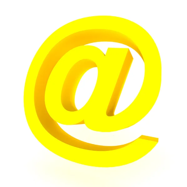 3B e-posta işareti — Stok fotoğraf