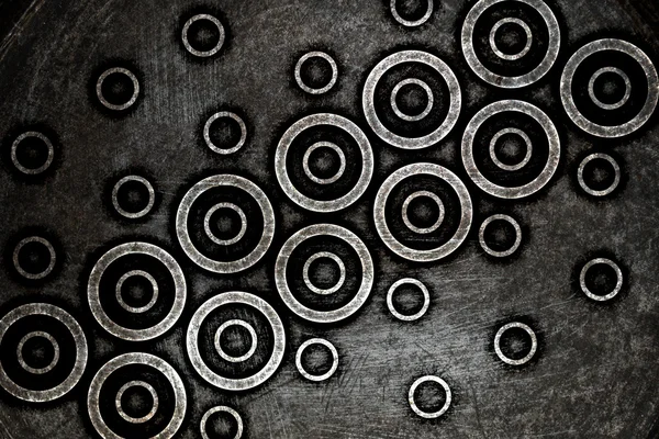 Σύγχρονη μαύρους κύκλους grunge υφή — Φωτογραφία Αρχείου
