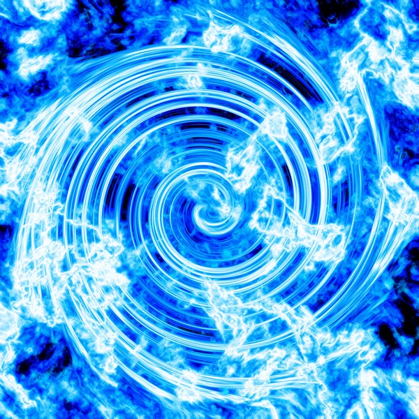 Blue blast with twirl — Stock Photo, Image