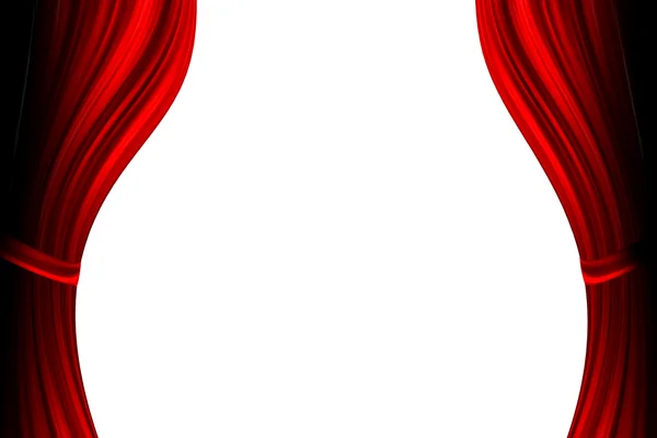 Cortina de teatro vermelho — Fotografia de Stock