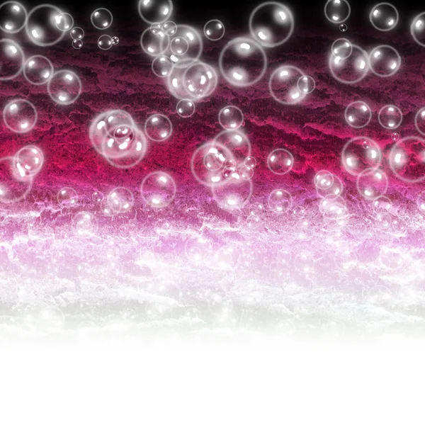 Burbujas sobre fondo rosa — Foto de Stock