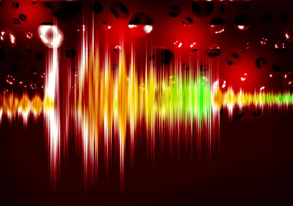 Equalizer geluidsgolven met bubbels — Stockfoto