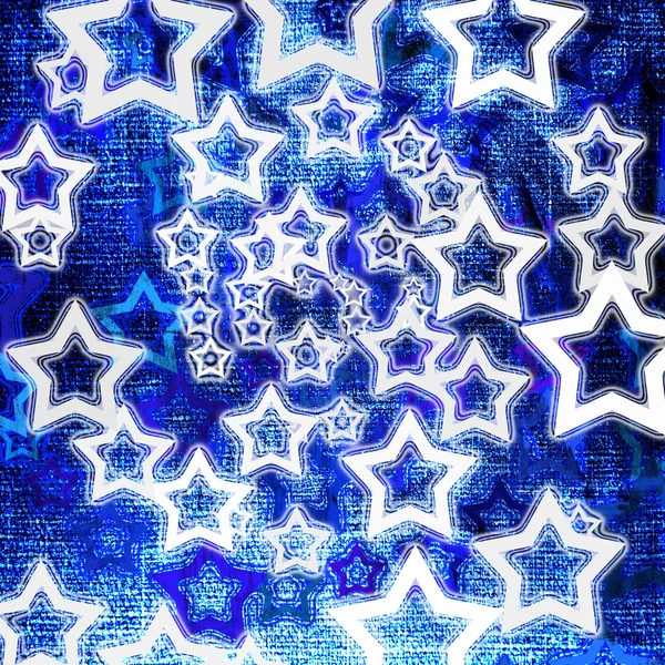Blå stjärnor — Stockfoto