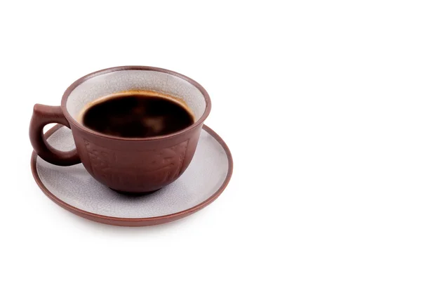Cup of coffee on white background — Stock Photo, Image