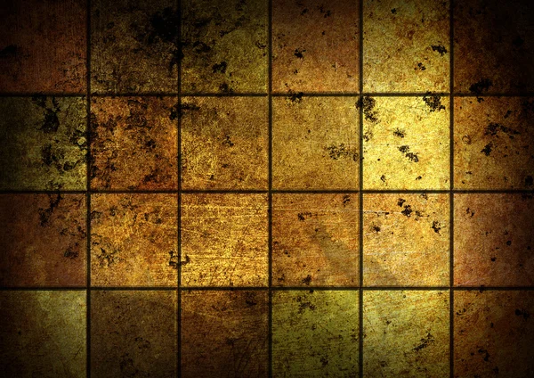 Золотая гранжевая мозаика — стоковое фото