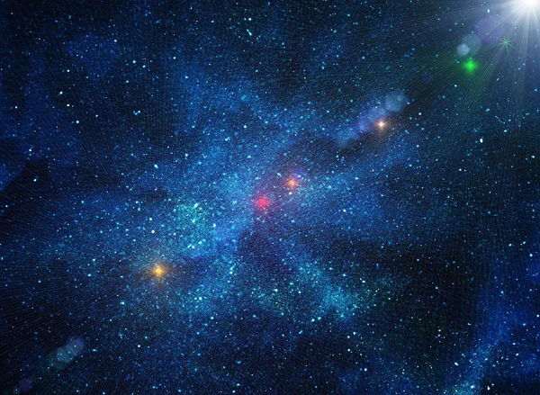 Fond de l'espace avec des étoiles — Photo