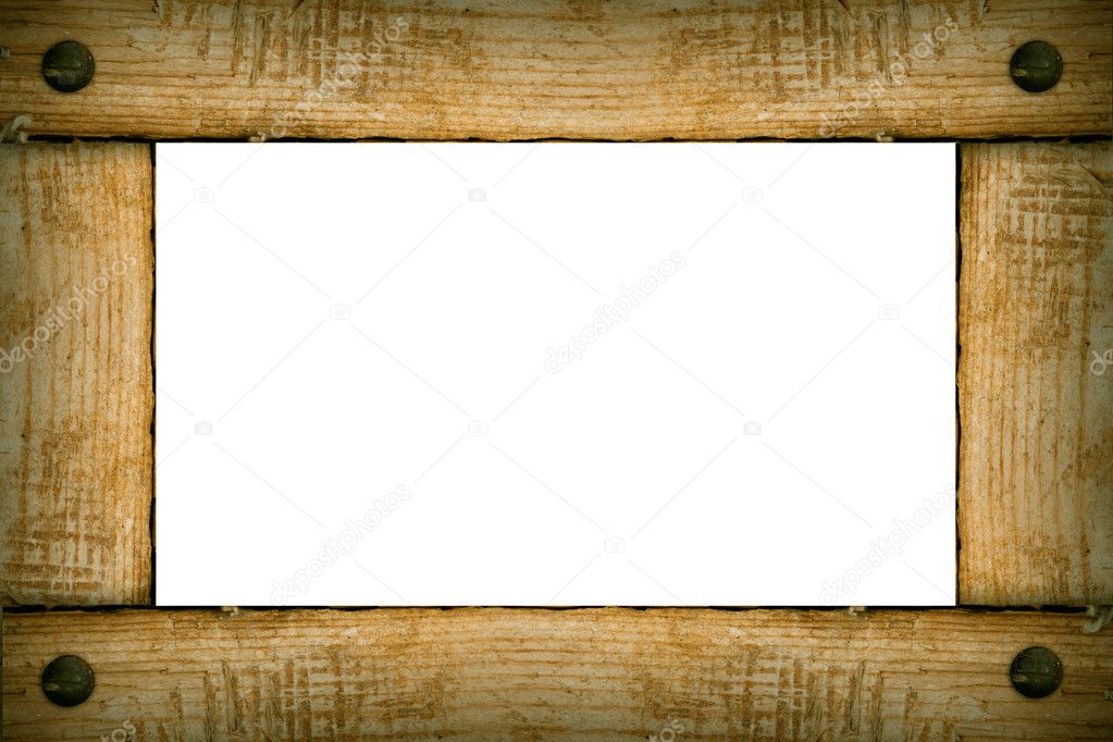 Old wooden background frame