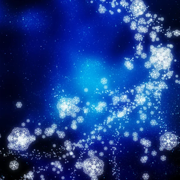 Snowflakes falling — Stock Photo, Image
