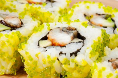 suşi fotoğrafını ekrana kapatın