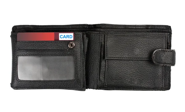 Plastic cards in wallet — Stock Photo, Image
