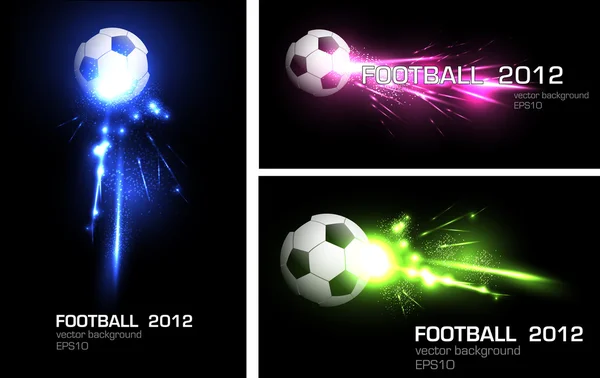 Światło piłki nożnej transparent — Wektor stockowy